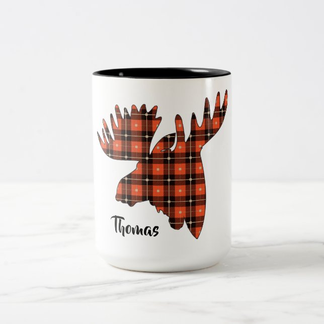 Moosehead Buffalo Kariert Lumberjack Zweifarbige Tasse (Mittel)
