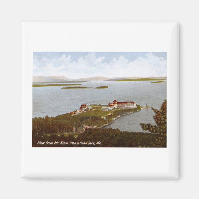 Moosehead Lake, Maine 1906 Vintag Magnet (Vorne)