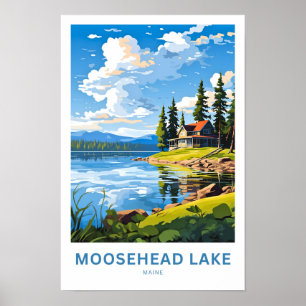 Moosehead Lake Maintravel Print Poster