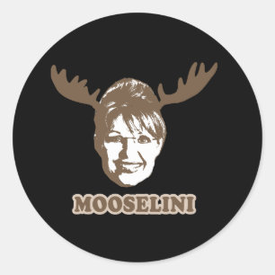 Mooselini Runder Aufkleber