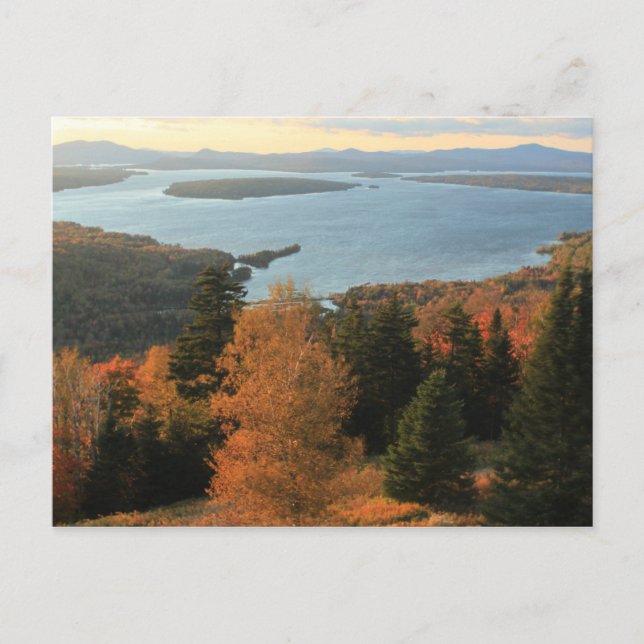 Mooselookmeguntic Lake im Herbst Postkarte (Vorderseite)