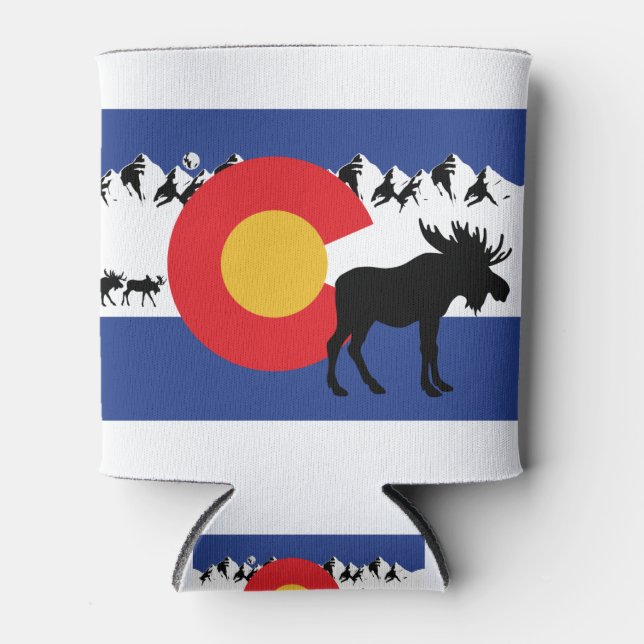 MOOSESin - Colorado-Flagge Dosenkühler (Vorderseite)