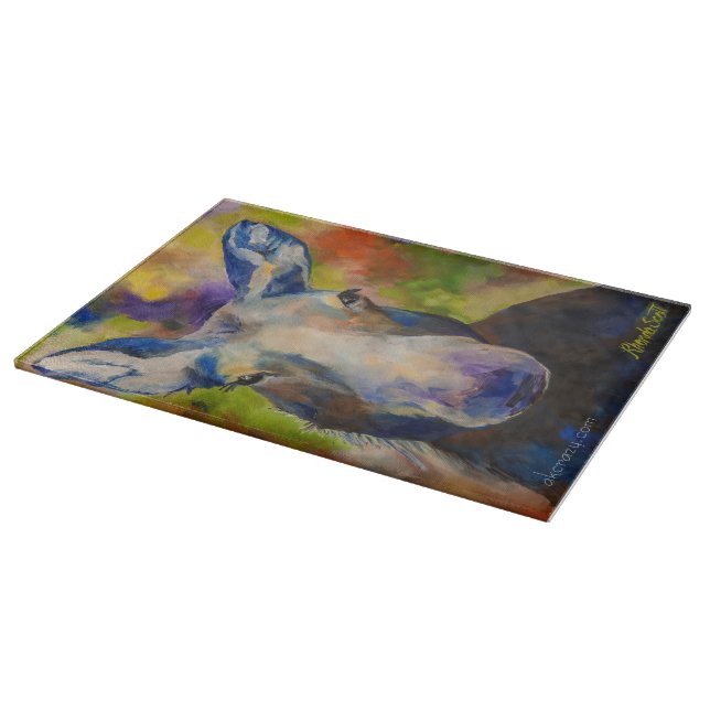 Moosey Moose Glass Cutting Board Schneidebrett (Ecke)