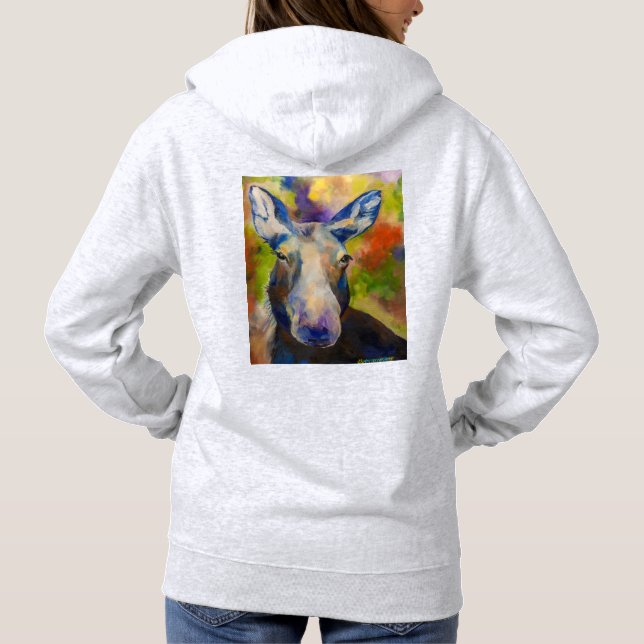 Moosey Moose & Puppy Sled Dog Hoodie (Rückseite)