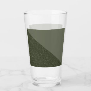 Moosgrün gedrehtes Pint-Glas Glas