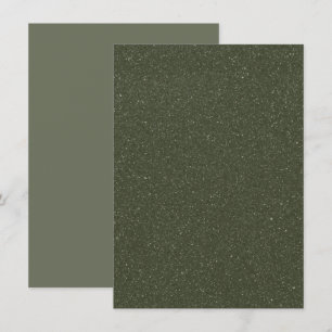Moosgrüne Geräuschtextur Flache Speisekarte (benut Menükarte