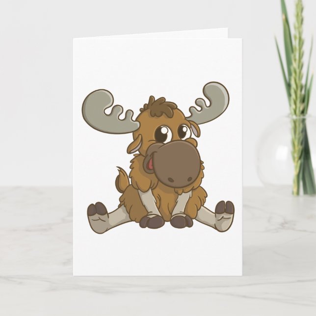 Moosie Greeting Card Karte (Vorderseite)