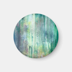 Moosig-handgemalte abstrakte Kunst Magnet