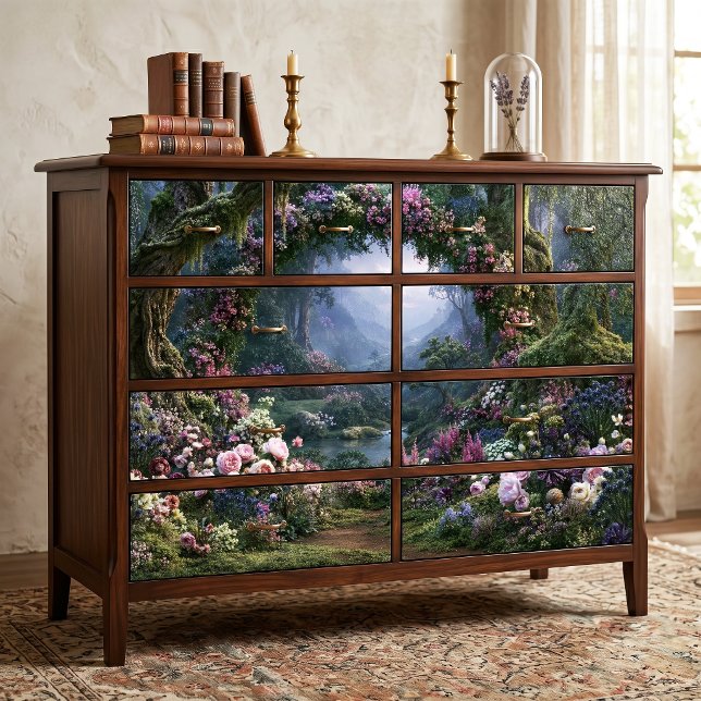 Moosiger Baum Bogen Verzauberte Waldtal Decoupage Seidenpapier (Von Creator hochgeladen)
