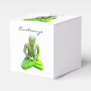 Moosiger grüner Buddha meditierendes Thunder_Cove Geschenkschachtel