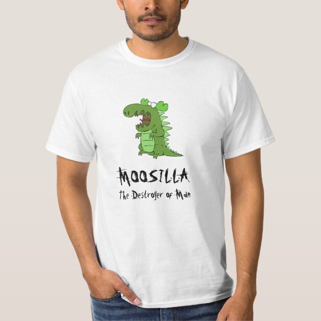 MOOSILLA der Zerstörer des Mannes T-Shirt (Vorderseite)