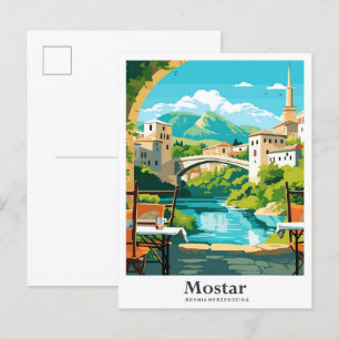 Moostar Bosnien Herzegovina Reisevorführung Postkarte