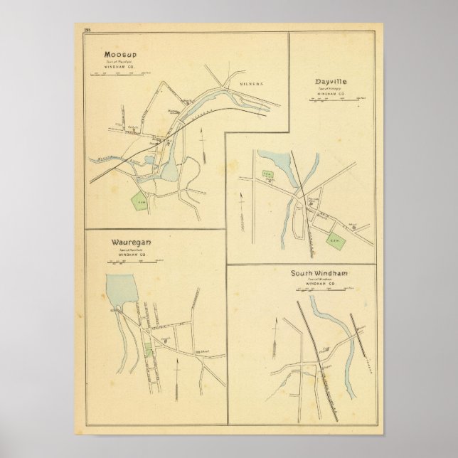 Moosup, Dayville, Wauregan, S Windham Poster (Vorne)