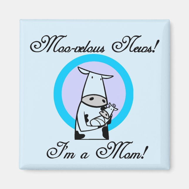 Moosveloge Junge Mutter Tshirts und Geschenke Magnet (Vorne)