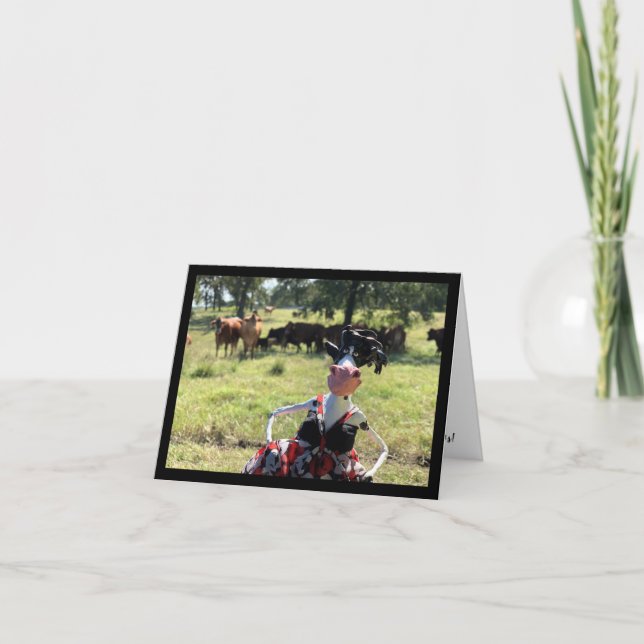 Mootilda erhält Sie in einer guten Laune Karte (Vorderseite)