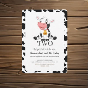Moovelous Birthday Celebration Einladung
