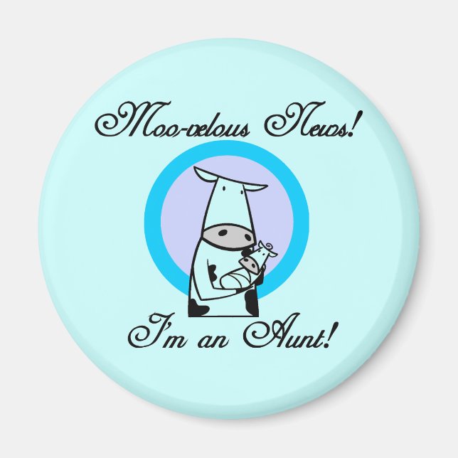 Moovelous New Tante Tshirts und Geschenke Magnet (Vorne)