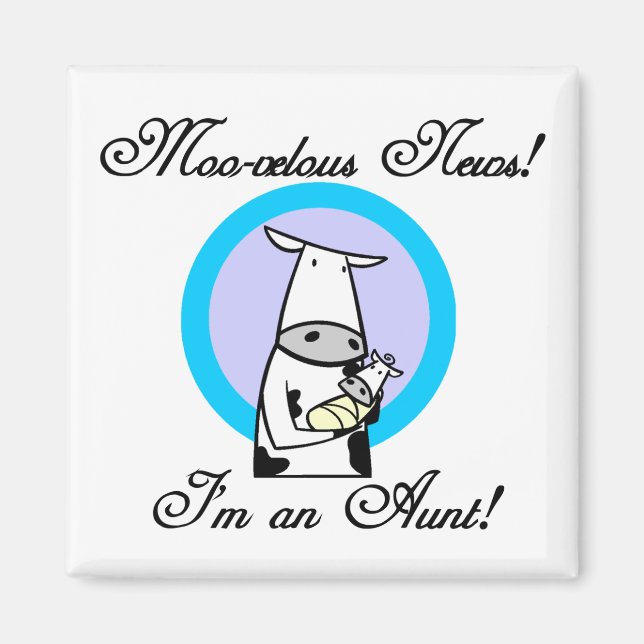 Moovelous New Tante Tshirts und Geschenke Magnet (Vorne)