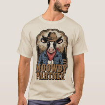 Moowdy Partner Funny Country Western Kuh Vintag