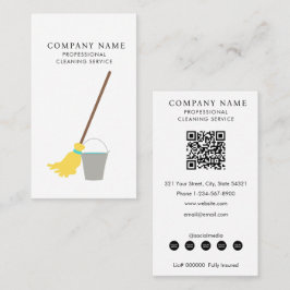 Mop Bucket Professional Cleaning Services Visitenkarte