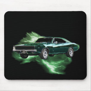 Mopar: '68 Dodge-Ladegerät mit grünem Blitz Mousepad