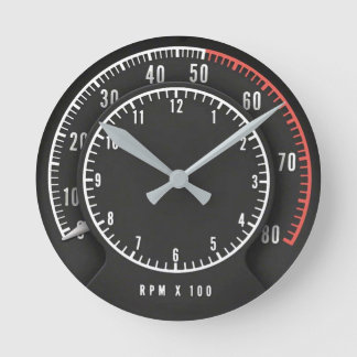 MOPAR - Dodge Charge Tic Toc Tach Round Clock Runde Wanduhr