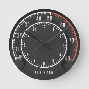 MOPAR - Dodge Charge Tic Toc Tach Round Clock Runde Wanduhr