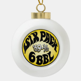 Mopar - Dodge Plymouth 6 Pack Keramik Kugel-Ornament