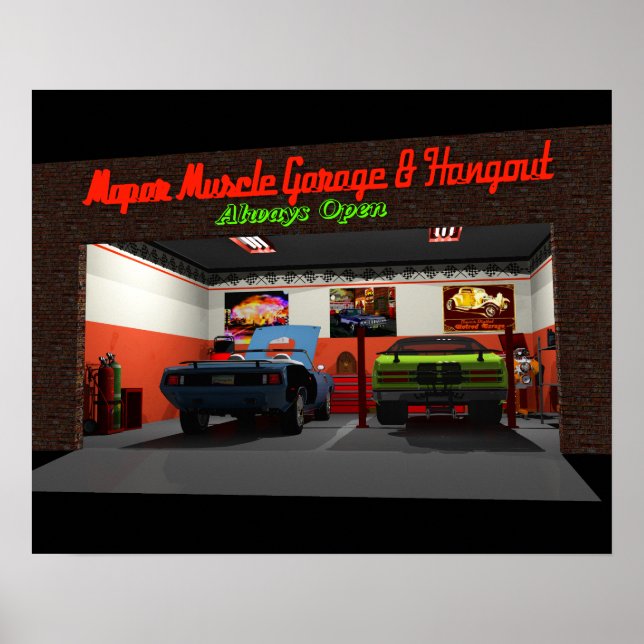 Mopar Garage Poster (Vorne)