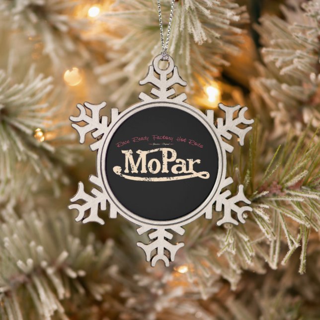 Mopar - Keramik Musclecar Ball Weihnachtsschmuck Schneeflocken Zinn-Ornament (Baum)