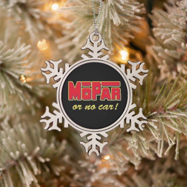 Mopar - Keramik Musclecar Ball Weihnachtsschmuck Schneeflocken Zinn-Ornament (Baum)