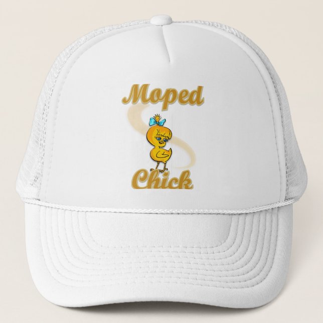 Moped Chick Truckerkappe (Vorderseite)
