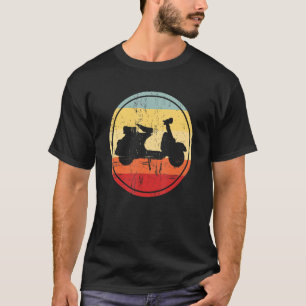 Moped Driver Retro Vintag Sunset Moped Motorrad T-Shirt
