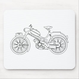 Moped PUCH MS 50 Motor Scooter Blueprint Mousepad