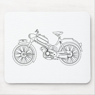 Moped PUCH MS 50 Motor Scooter Blueprint Mousepad
