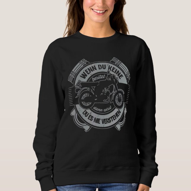 Moped S51 Simmi 2 Stroke Ddr Nostalgia 50cc Sweatshirt (Vorderseite)
