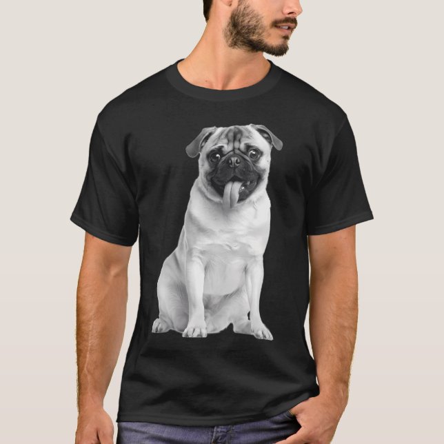 Mops 02 T-Shirt (Vorderseite)
