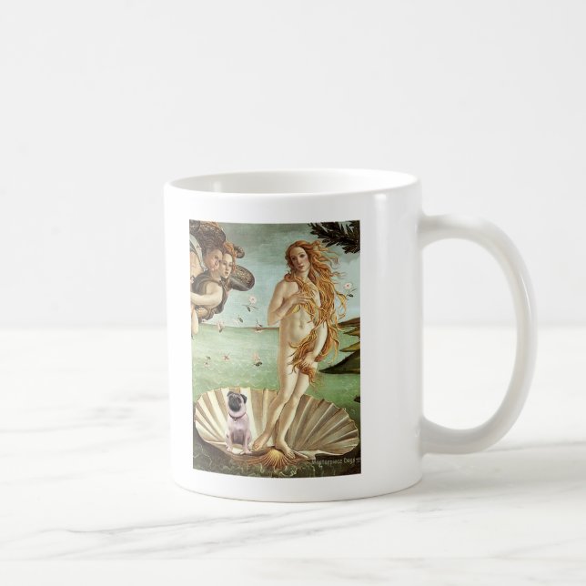 Mops 1 - Geburt der Venus Kaffeetasse (Rechts)