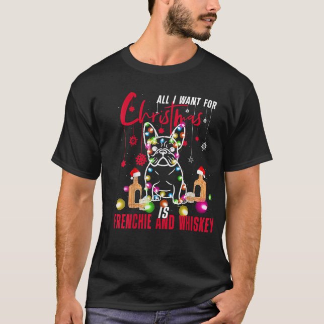 Mops alles, was ich zu Weihnachten gewollt ist Fra T-Shirt (Vorderseite)