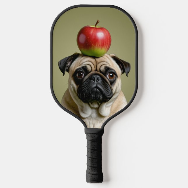 Mops Apple Pickleball Schläger (Vorderseite)