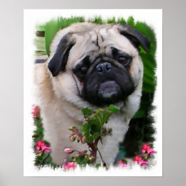Mops Art Print Poster