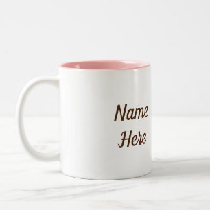 Mops Art Zweifarbige Tasse