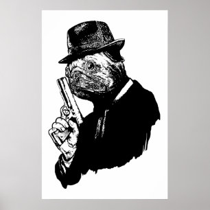 Mops Assassin Poster