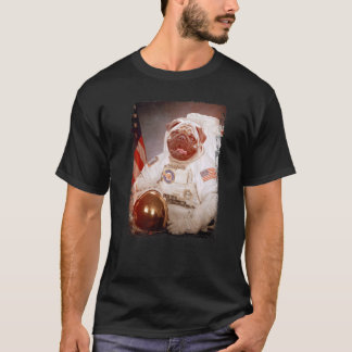 Mops Astronaut Moon Weltraummission Tierastronaut T-Shirt