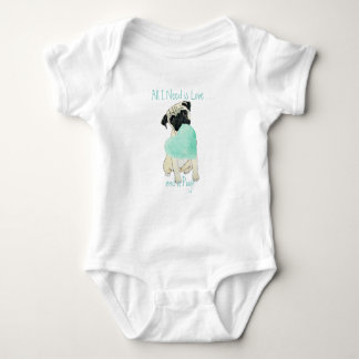 Mops-Baby-aller Bodysuit, den ich benötige, ist Baby Strampler