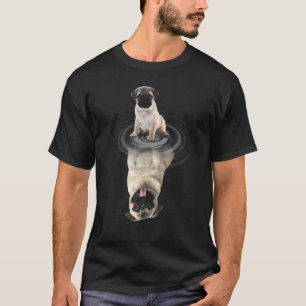 Mops-Baby-Spiegelbild Mops-Hund stärker T-Shirt