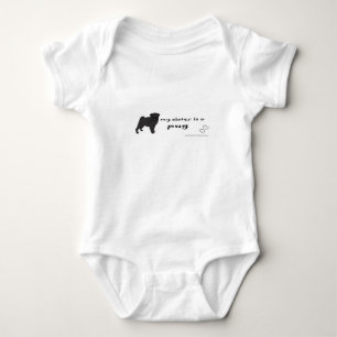 Mops Baby Strampler