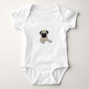 Mops Baby Strampler