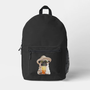 Mops bedruckter rucksack