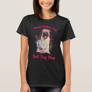 Mops-Blume Alles Gute zum Muttertag für die beste T-Shirt